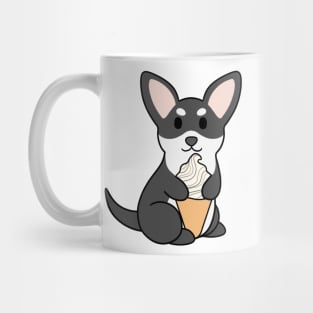 Black and White Chihuahua Ice Cream Mug